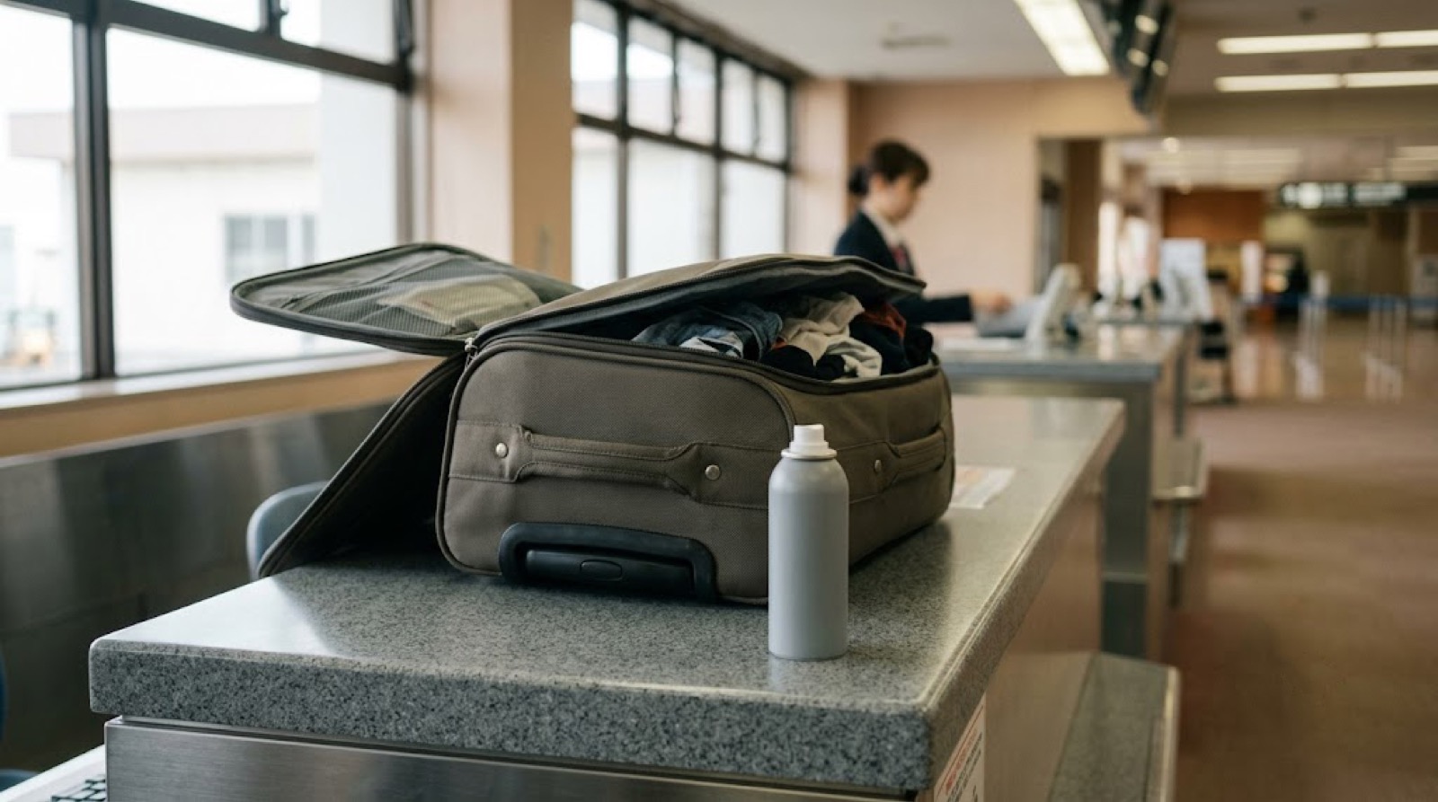 機内持ち込み手荷物とスプレー缶